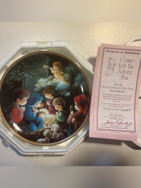 Precious Moments collectible plate